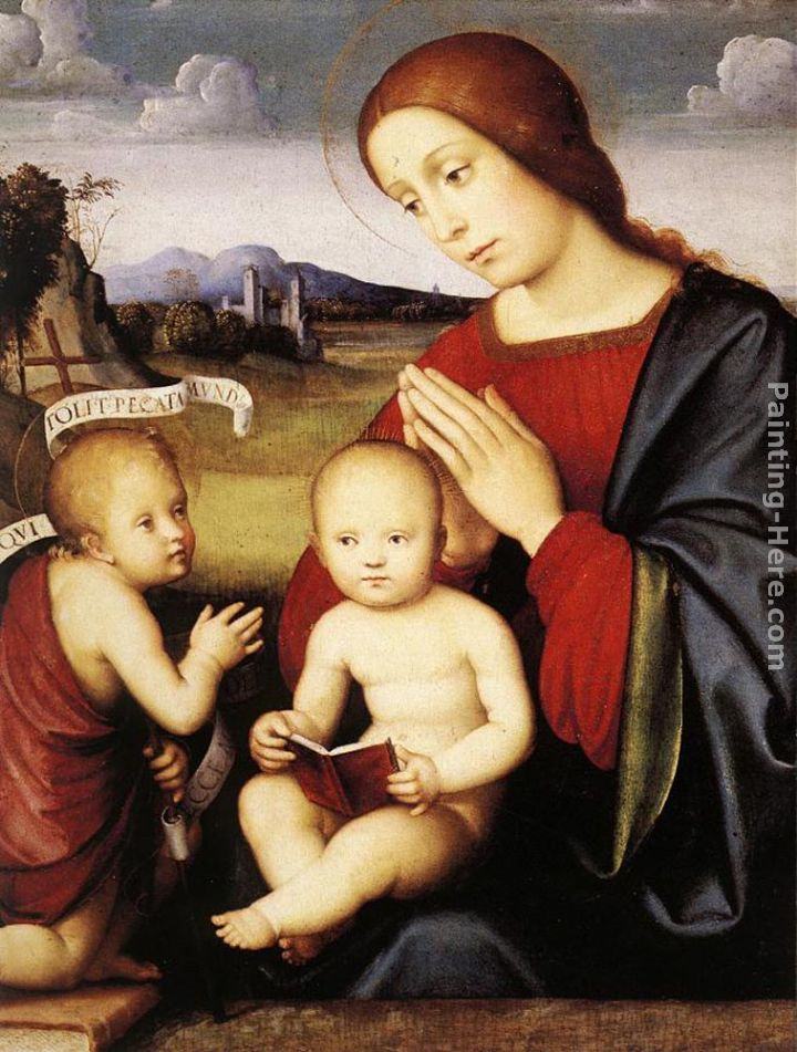 Francesco Francia Madonna and Child with the Infant St John the Baptist